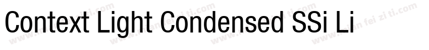 Context Light Condensed SSi Light Condensed字体转换